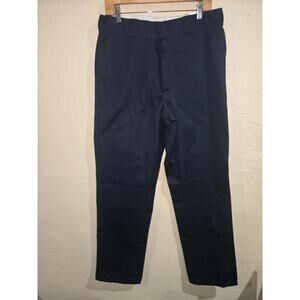 Dickies Men's 874 Original Fit Uniform Work Pants, Navy Blue, Size 34x34